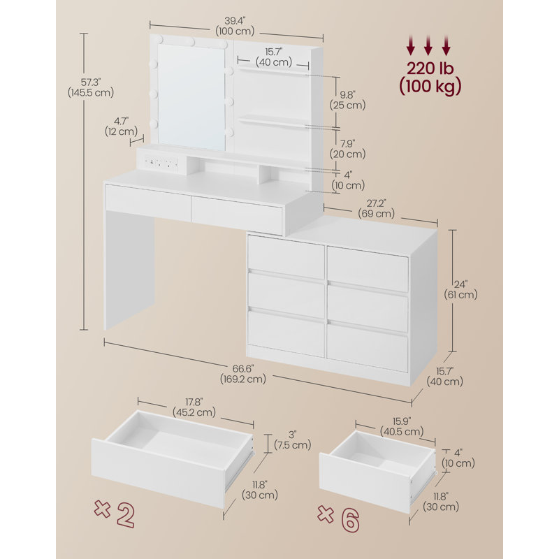 Dressing Table with Mirror