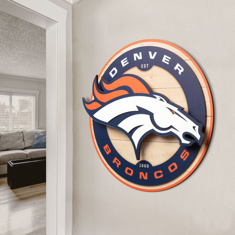 NFL Denver Broncos 3DX Circle Wall Art
