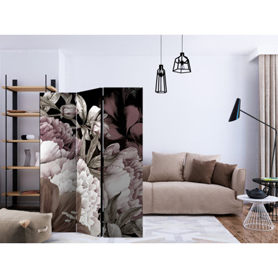 Gurwinder 135cm W x 172cm H 3 - Panel Solid Wood Folding Room Divider