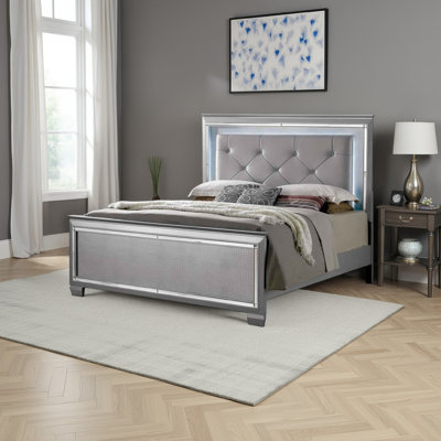 Ailey Vegan Leather Platform Bed