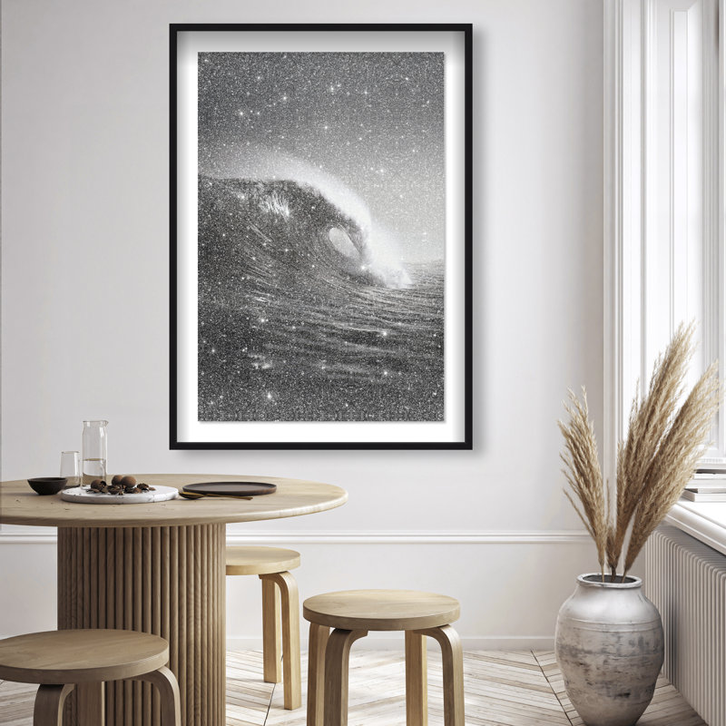 Tectonic Flow II Print by Oliver Gal, 16.5"H x 11.5"W, Black Shadowbox