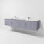 Ensemble de meuble-lavabo double mural 84 po Geneva-112899631-87286030