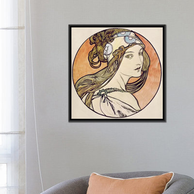 «Woman with a Headscarf», impression sur toile