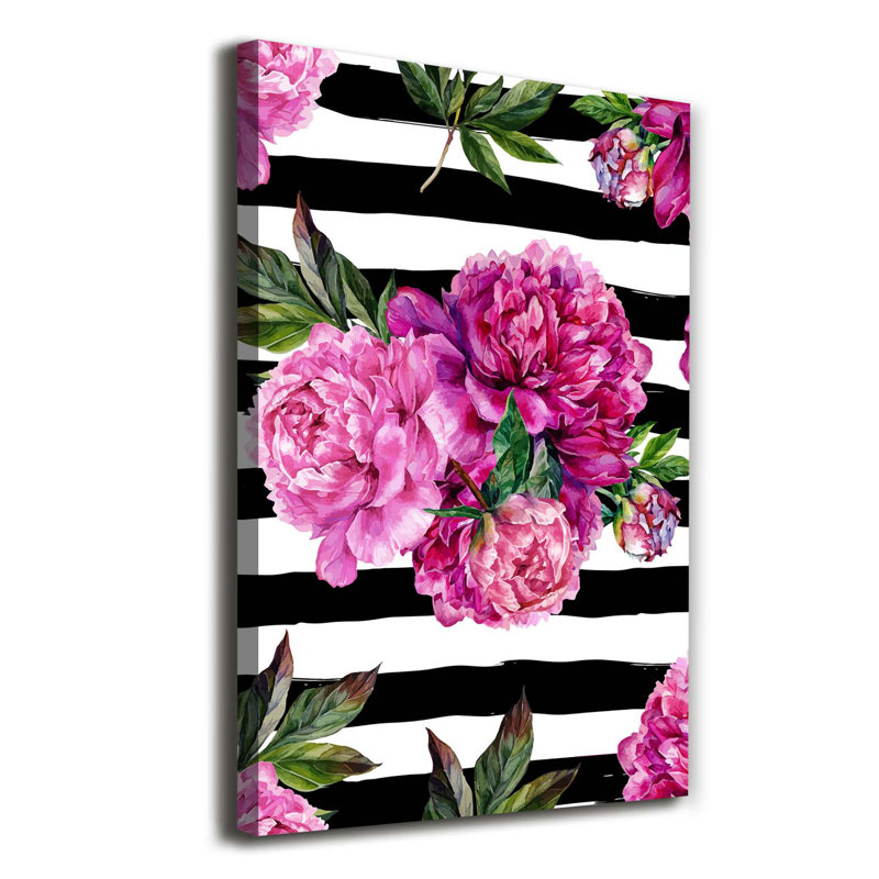 Peonies - Wrapped Canvas Print