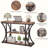 Narrow Console Table, 39.4" Small Entryway Table With Storage Shelves, 3-tier Industrial Sofa Table With Metal Frame For Living Room, Hallway, Foyer, Rustic Brown