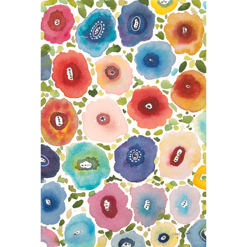 «Spring Joy III» sur toile par Cheryl Warrick, H 36 po x l 24 po x P 1,25 po