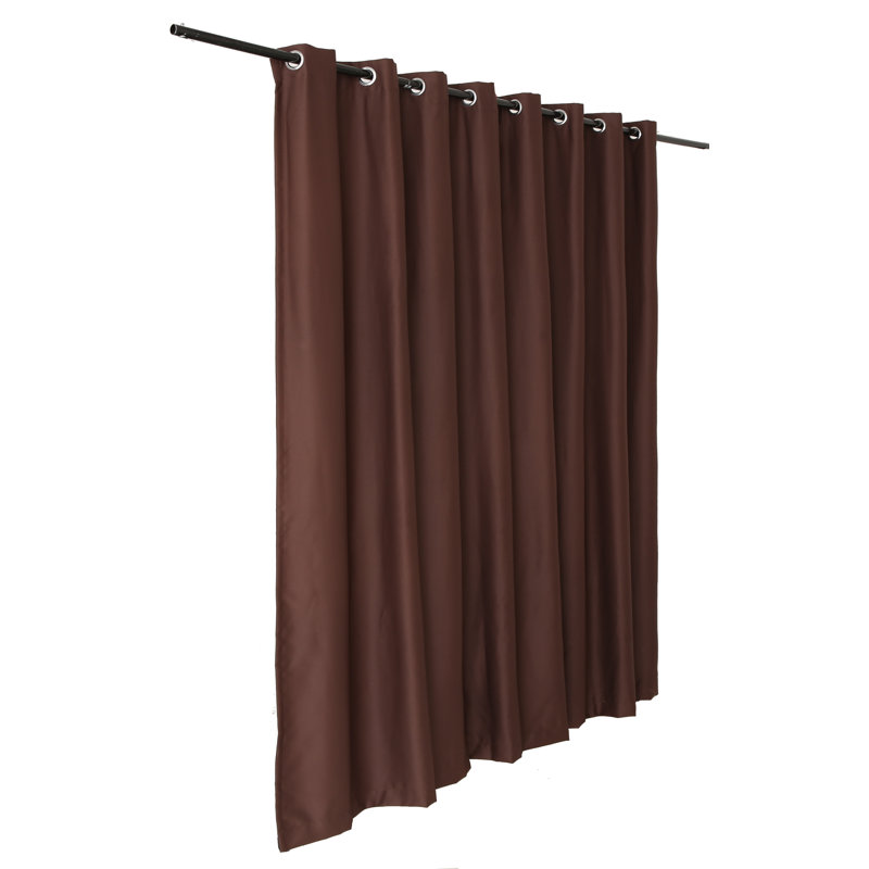 Emillie Blackout Single Curtain Panel, Brown, 60" W x 96" L