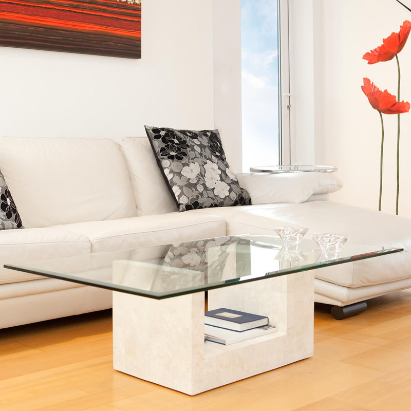 Howth Glass Table Top, 0.5"H x 42"W x 24"D