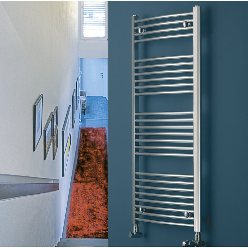Angelo Straight Towel Rail Heated Towel Rails, 126.4cm H x 60cm W x 11.1cm D