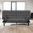 Futon Sofa Biscuit Tufting Seat Back 1Pc Sofa Adjustable Arm Rests Converts To Bed Couch-1185041284