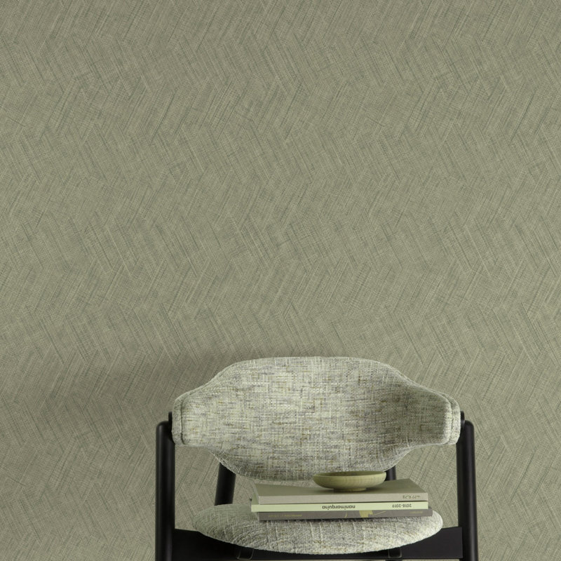 Textured Vibes Collection Abstract Texture Wallpaper Roll, Olive Green