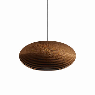 Luminaire suspendu Scraplights Disc 28 naturel 

