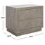 Table de chevet 2 tiroirs Kerio-1321577095
