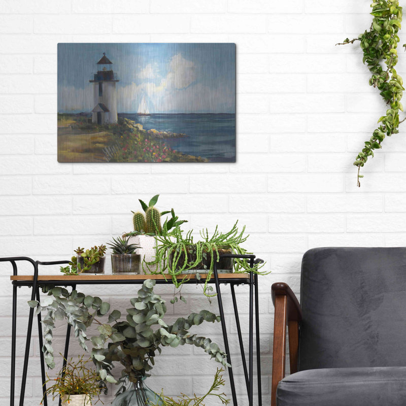 «Sunday Morning Sail» par Carol Rowan, art mural en métal, H 12 po x l 16 po