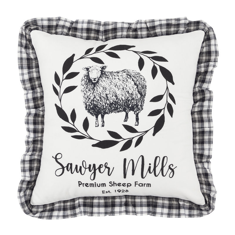 Coussin en coton Sawyer Mill Sheep