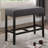 Fabric Counter Height Dining Bench with Nailhead Trim-1288337062