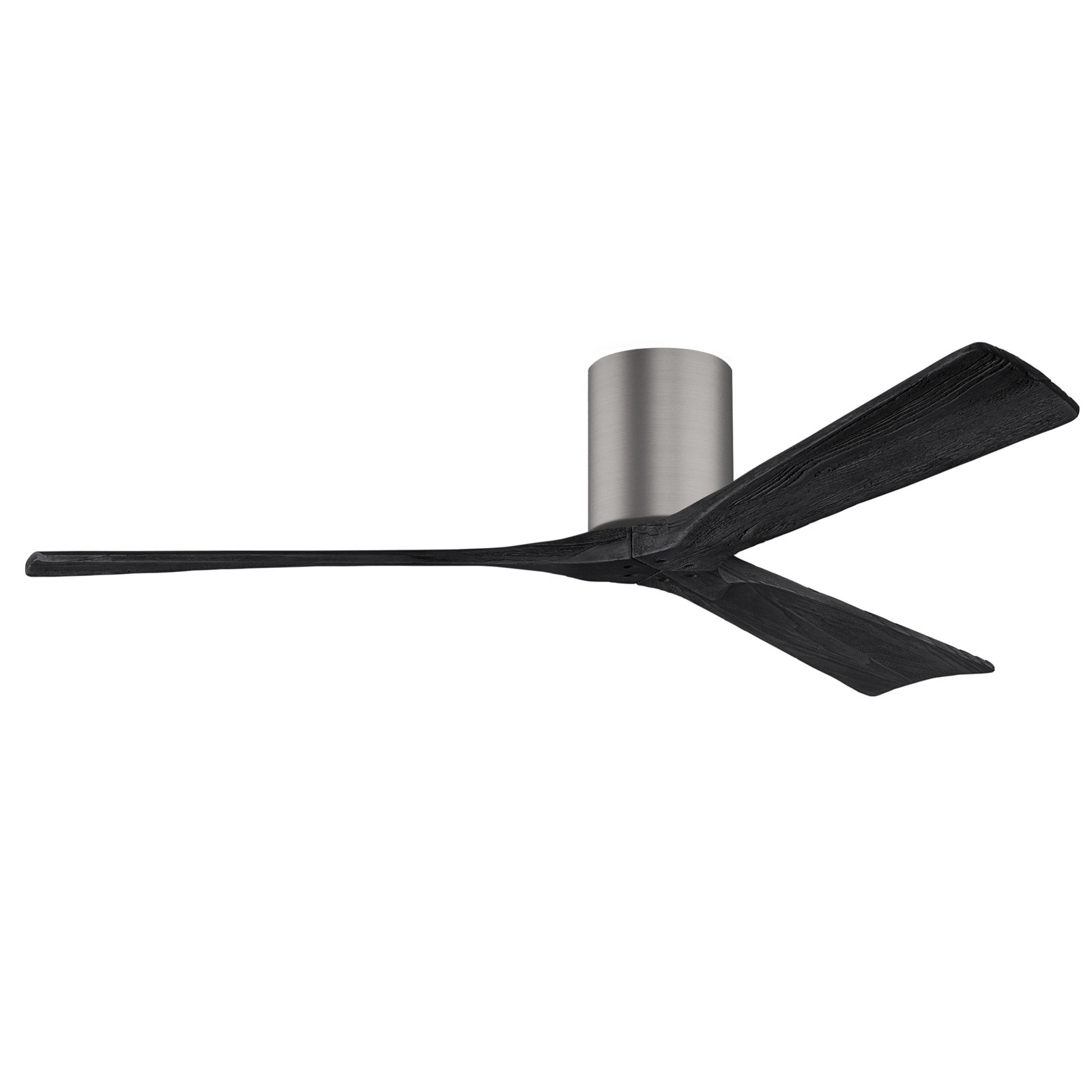 Olivier 3 Blade Ceiling Fan, Matte Black, Brushed Pewter, 60"