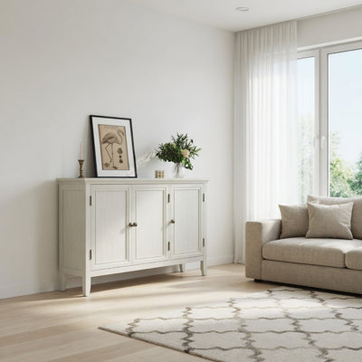 3-Door Sideboard Buffet Cabinet with Adjustable Shelf Sideboard