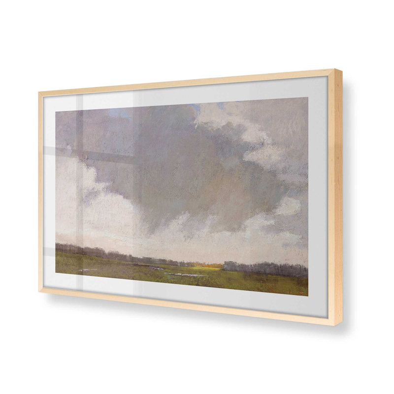 «Sky's Affection» par Carol Strock Wasson, impression sur papier, Érable brut, H 12 po x l 15 po x P 1,25 po