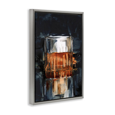  Bourbon dans une toile flottante encadrée en verre par Ethan Harper