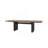 Double Pedestal Table In Latte Finish