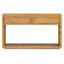 Console d'entrée en bois rustique avec tiroirs de rangement et tablette ouverte pour le couloir et le salon