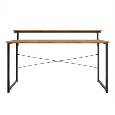 Metal Writing Desk With Shelf