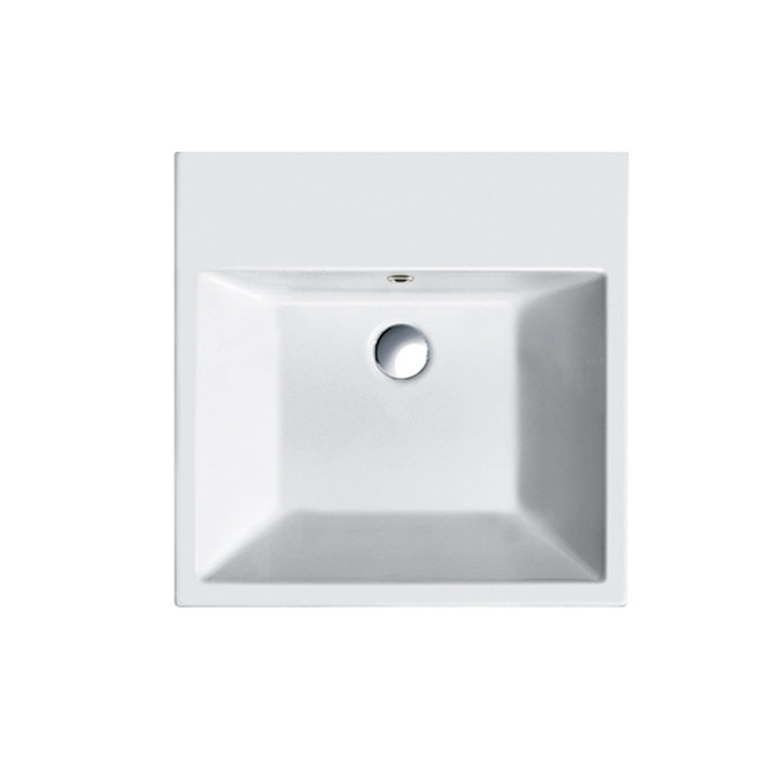 Premium Series Bathroom Sink, 0-Hole, 6.3" H x 15.75" W x 12.6" D