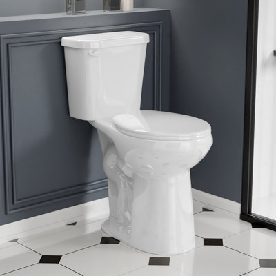 Traditional 21"Extra Tall 1.28GPF Powerful Flush Floor Mounted Round Toilet(Seat Included)
