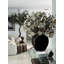 Black Konos Vase With White Magnolias