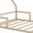 Wood Floor Bed with House-shaped Headboard-831418970-831418971