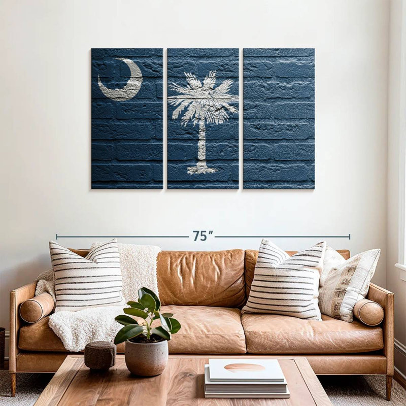 Borges Concrete South Carolina Flag, 36" H x 57" W