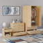 Maybery 3 Piece Bedroom Set (1 Drawer Bedside Chest, 4 Drawer Chest, 2 Door 2 Drawer Wardrobe), (4)-1298806506