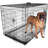 Dog Crate with Removable Tray and Bed-1812488635