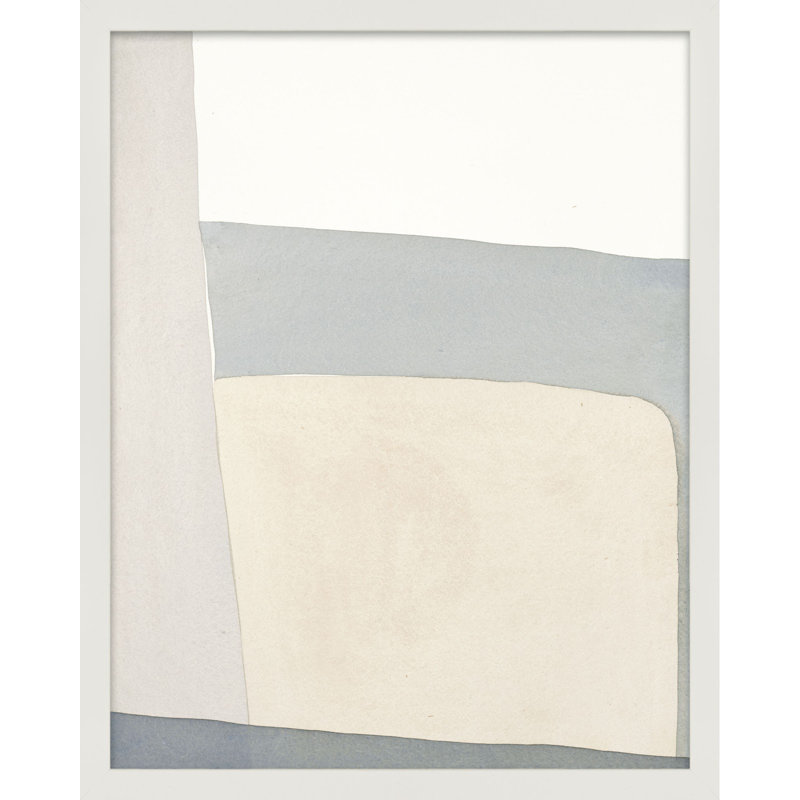 Simple gris par Julia Balfour - reproduction de cadre photo, H 50 po x l 40 po x P 1,25 po, Papier avec cadre blanc