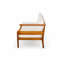 Ensemble de canapés en bois d'acacia 4 pièces, beige