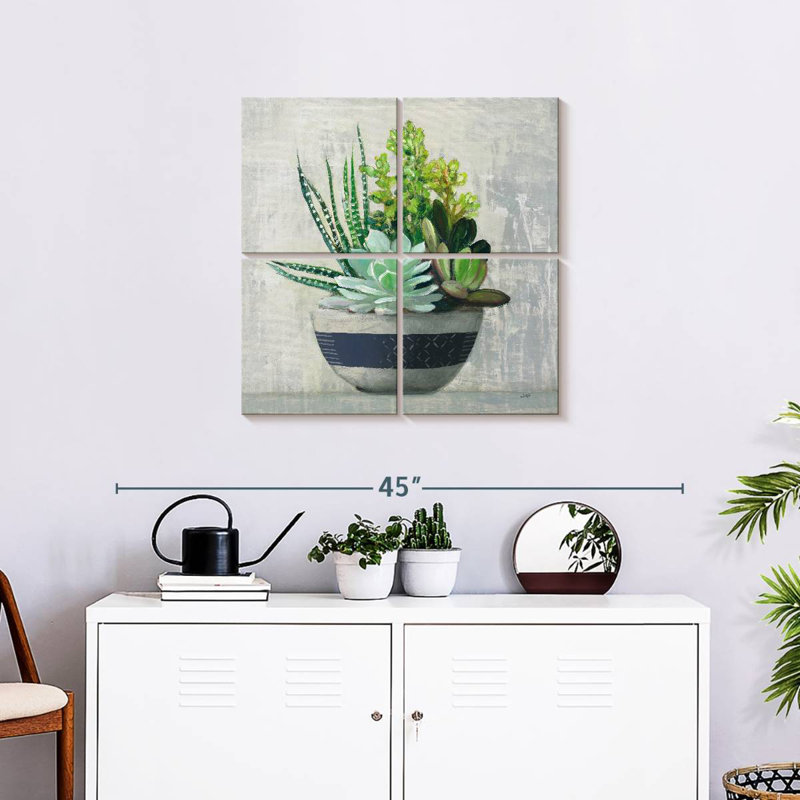 Harnek Succulent Still Life II - bleu marine