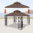10X10 Ft Outdoor Patio Gazebo Replacement Canopy, Double Tiered Gazebo Tent Roof Top Cover Only（Frame Not Include）-123826990