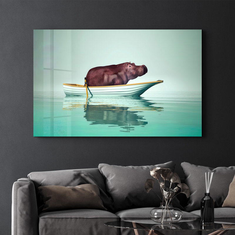 Elegant Tempered Glass Painting, 27.6 x 43.3 Inches | 100% Tempered Glass, Thickness: 0.16 Inches | UV Printed Artwork, Perfect for Home Decor & Modern Interiors, Stunning Visuals for Any Room