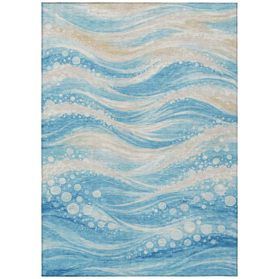 Machine Washable Indoor/Outdoor Chantille ACN2770 Coastal Rug