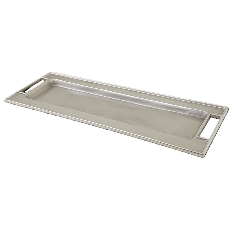 Plateau rectangulaire avec poignée découpée: 23 po x 8 po