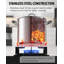 Batterie de cuisine classique en acier inoxydable 18/10 de 12 pte, avec cuve de cuisson profonde et couvercle en acier inoxydable Cooks-21043729
