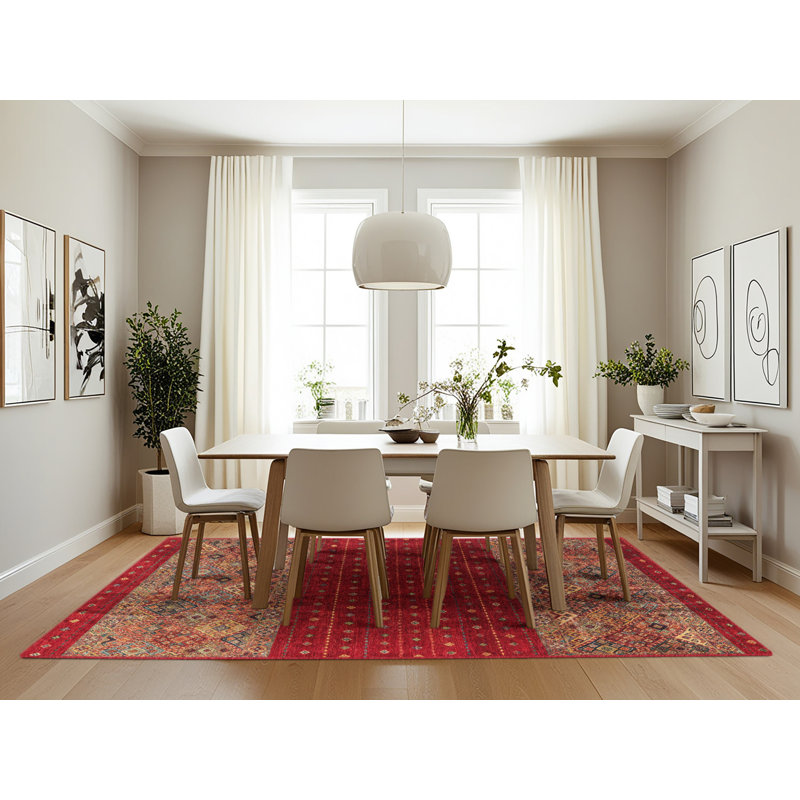 Abstract Indoor Rug, Rectangle 7' x 10'