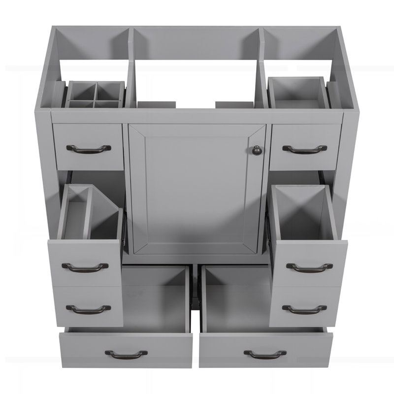 Meuble-lavabo 36 po sans lavabo, Gris