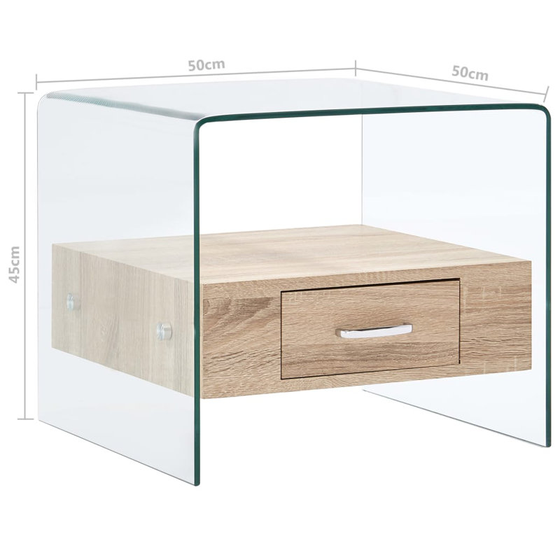 Panek Side Table with Storage
