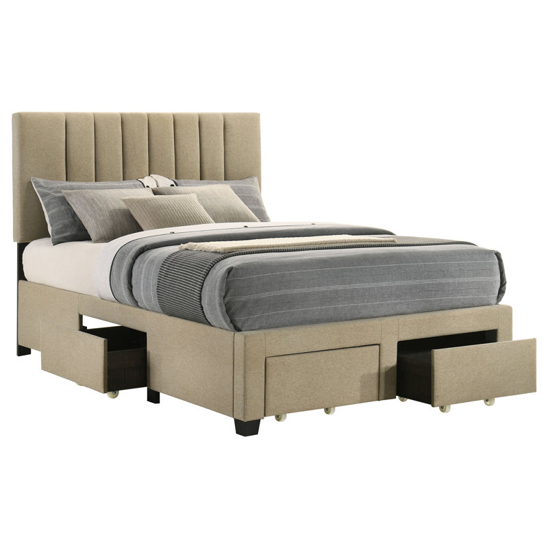 Lit double avec rangement Wheatland, Full / Double