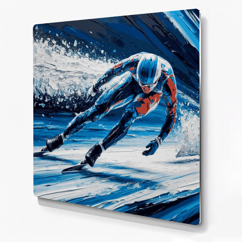 Art mural gris en métal Sports, H 12 po x l 12 po x P 0,05 po