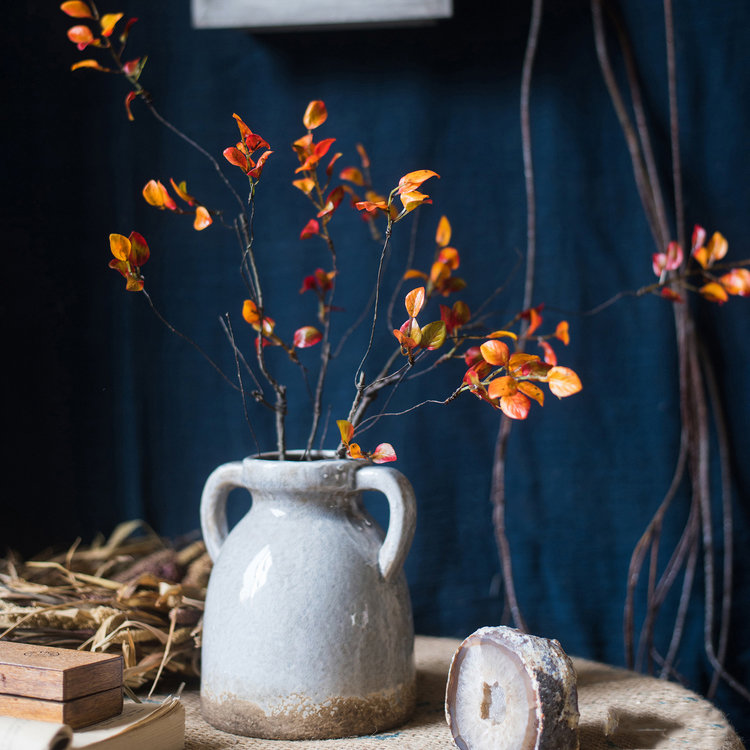 Leaves Arrangement, Summer Red, 5 Stems