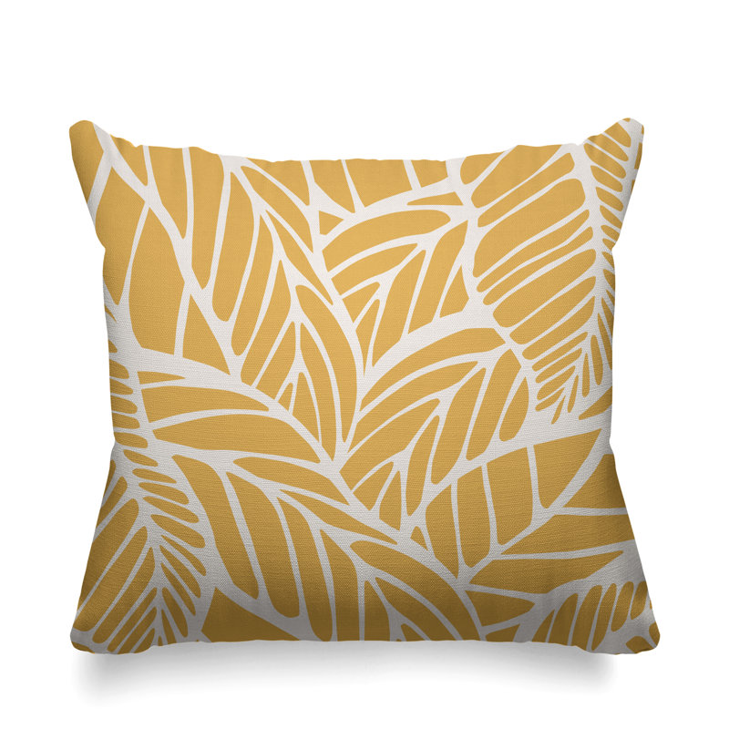 Housse et insert de coussin extérieur d'extérieur, 15 po x 15 po, Beige, Carré