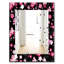 Miroir mural 16 fleurs obsidian-40100777